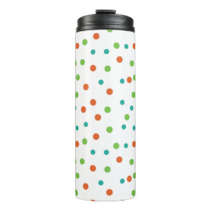 Seamless Background with polka dot pattern. Polka Thermal Tumbler