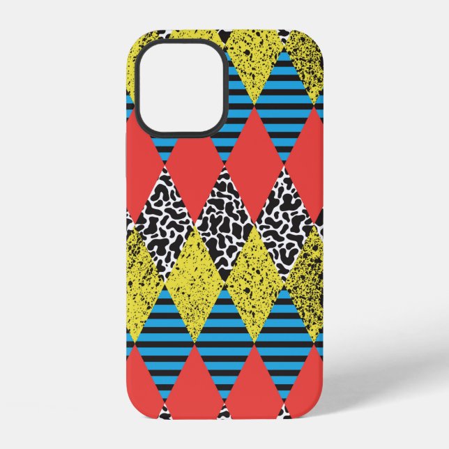Seamless background with rhombus iPhone case (Back)