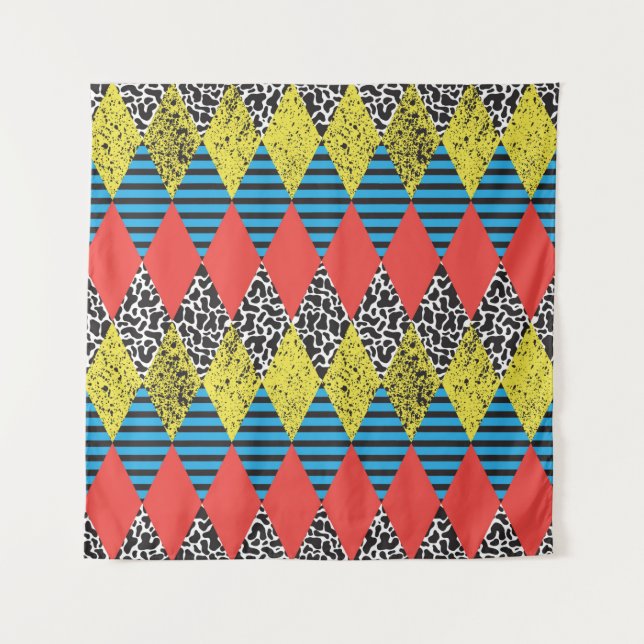 Seamless background with rhombus tapestry (Front)