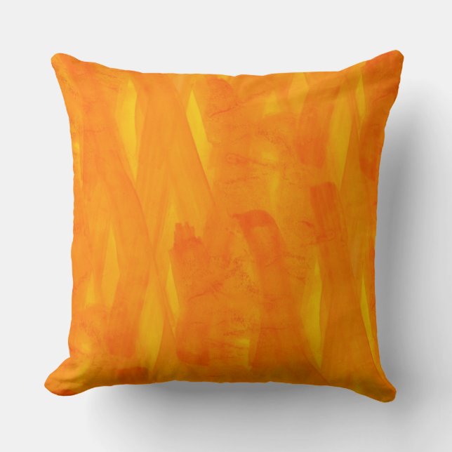 Seamless Background Yellow Abstract Watercolor Cushion (Front)