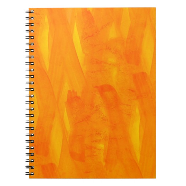Seamless Background Yellow Abstract Watercolor Notebook (Front)
