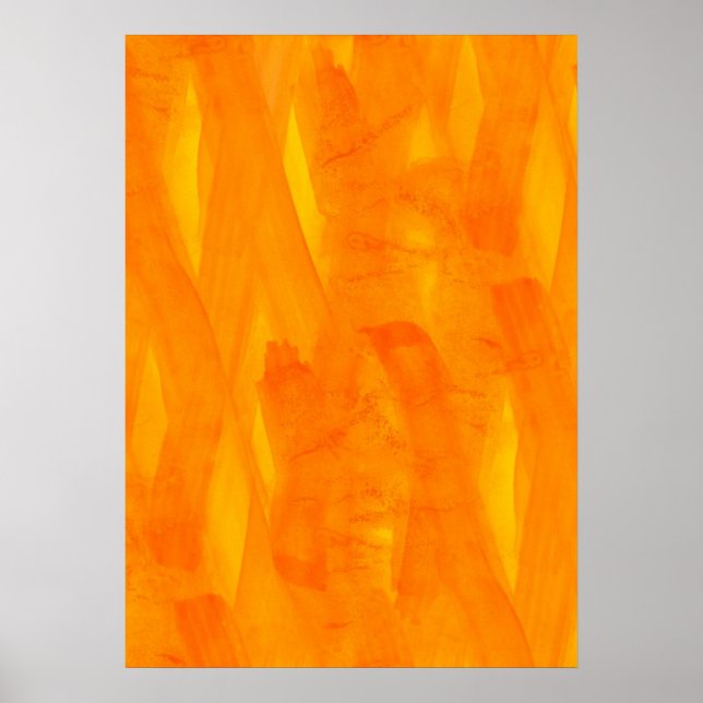 Seamless Background Yellow Abstract Watercolor Poster (Front)