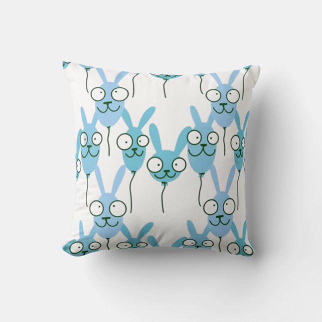 Seamless balloons pattern for kids linens & Fabric Cushion (Front)