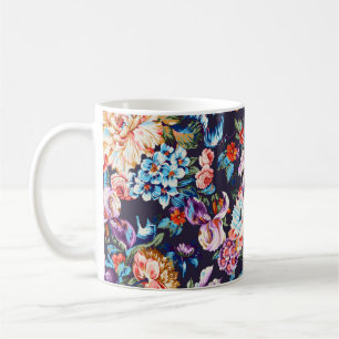 Seamless beautiful abstract colourful watercolor d coffee mug