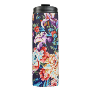 Seamless beautiful abstract colourful watercolor d thermal tumbler