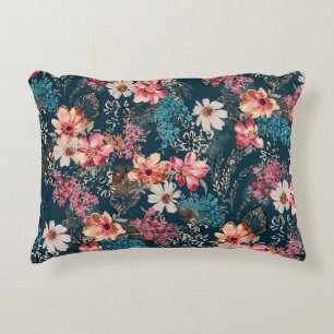 Seamless beautiful abstract watercolor colourful f decorative cushion