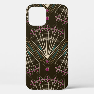 Seamless beautiful antique art deco pattern orname iPhone 12 case