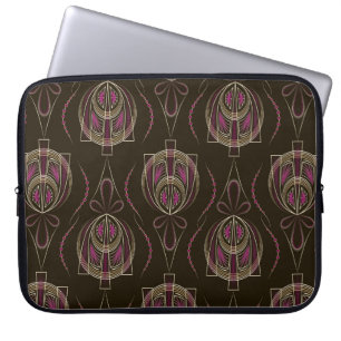 Seamless beautiful antique art deco pattern orname laptop sleeve