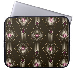 Seamless beautiful antique art deco pattern orname laptop sleeve