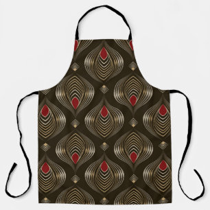 Seamless beautiful antique bronze pattern vintage apron