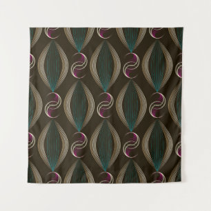 Seamless beautiful art deco pattern ornament. Geom Tapestry