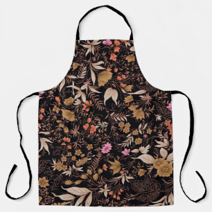 Seamless beautiful paisley floral pattern apron