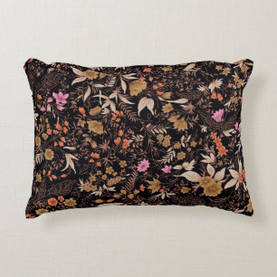 Seamless beautiful paisley floral pattern decorative cushion