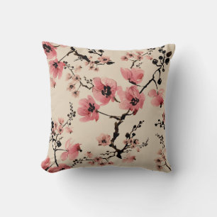 Seamless beautiful print of watercolor flowers. St Cushion