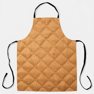 Seamless beige background of square shape, texture apron