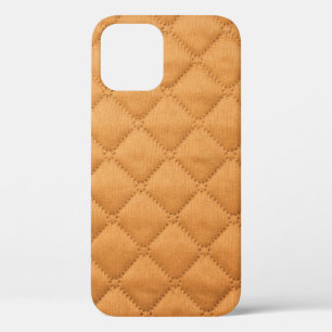 Seamless beige background of square shape, texture iPhone 12 case