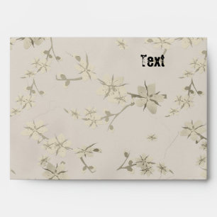 Seamless beige small cute flowers floral beige pat envelope