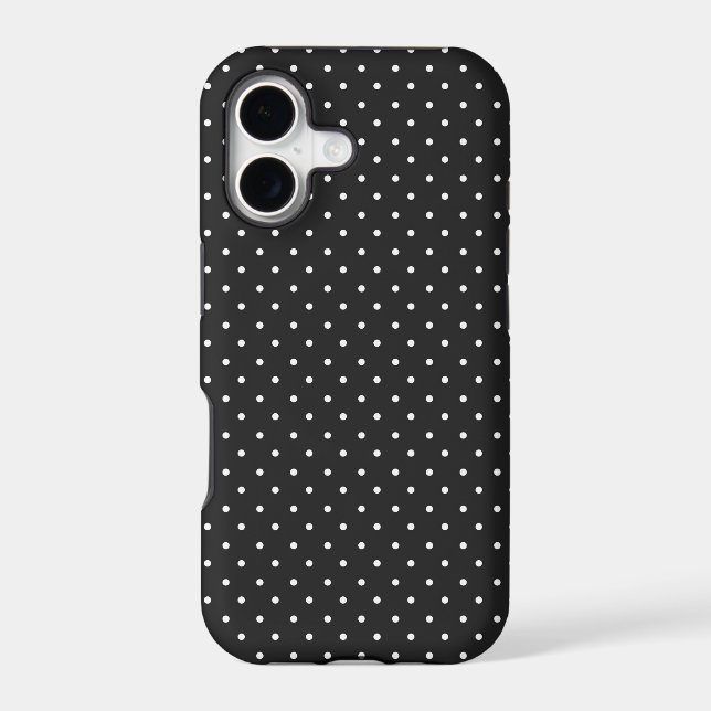 Seamless black and white polka dot pattern  (Back)
