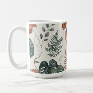 Seamless boho botanical pattern Flowers Coffee Mug