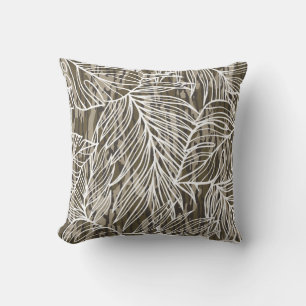 Seamless Botanical Bottom Lands Camo Cushion