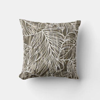 Seamless Botanical Bottom Lands Camo Cushion