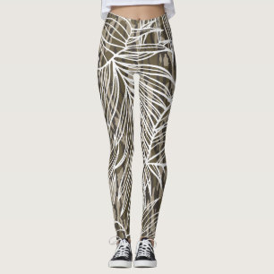 Seamless Botanical Bottom Lands Camo Leggings