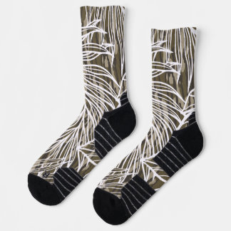 Seamless Botanical Bottom Lands Camo Socks
