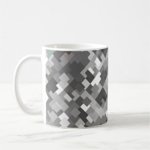 Seamless bright abstract mosaic grey background pa coffee mug