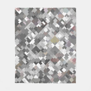 Seamless bright abstract mosaic grey background pa fleece blanket