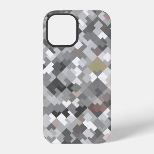 Seamless bright abstract mosaic grey background pa iPhone 12 case