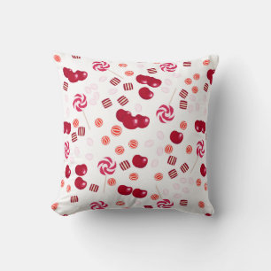 Seamless bright Cherry berry candy lollipops sweet Cushion