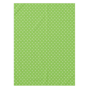 Seamless  bright lime polka dot pattern  tablecloth