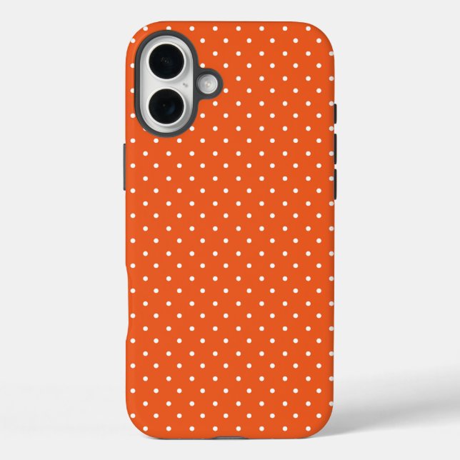 Seamless  bright orange background polka dot Case-Mate iPhone case (Back)