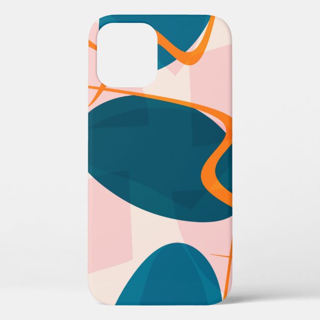 Seamless bright pattern of abstract shapes and twi Case-Mate iPhone case (Back)