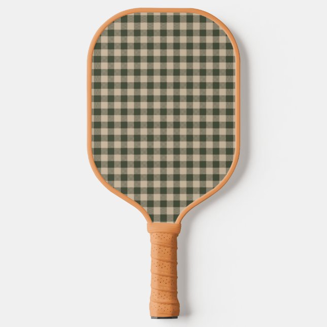 Seamless Buffalo Pattern Pickleball Paddle (Front)