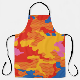 Seamless camouflage background pattern. Seamless c Apron