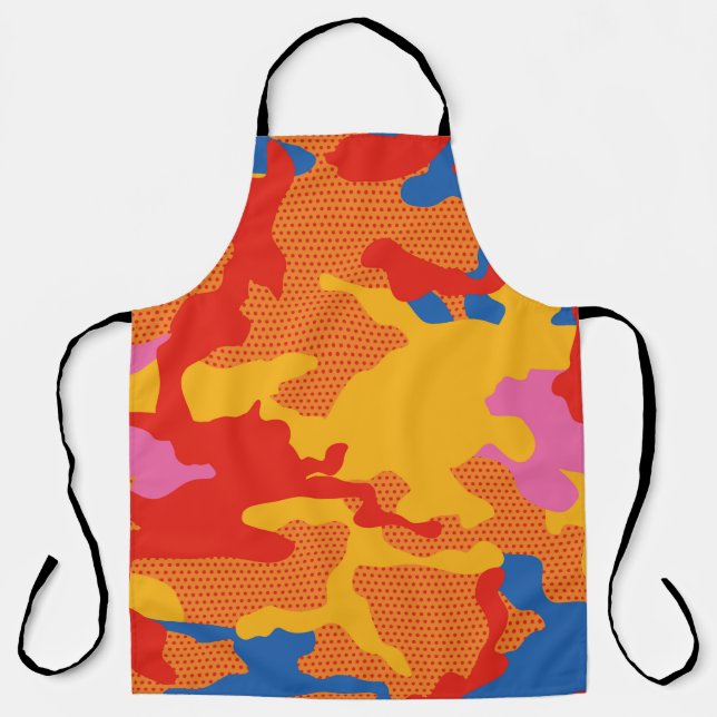 Seamless camouflage background pattern. Seamless c Apron (Front)
