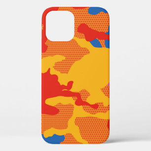 Seamless camouflage background pattern. Seamless c iPhone 12 Case