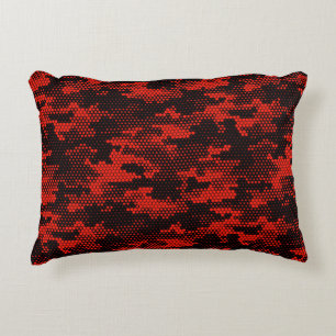 Seamless camouflage pattern. Repeating digital dot Decorative Cushion