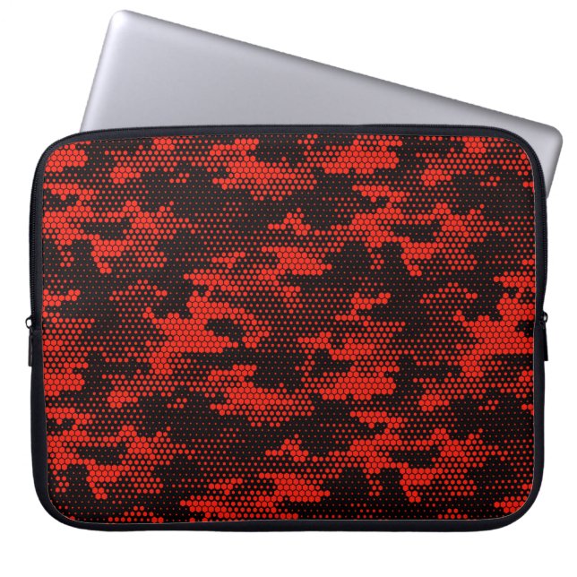 Seamless camouflage pattern. Repeating digital dot Laptop Sleeve (Front)