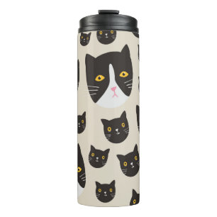 Seamless cat pattern/ thermal tumbler