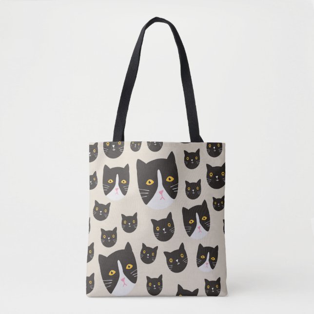Seamless cat pattern/ tote bag (Front)