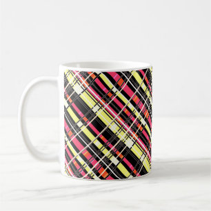 Seamless chequered plaid abstract squares geometri coffee mug