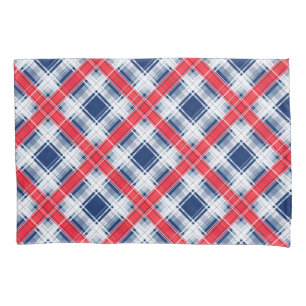 Seamless chequered plaid lined abstract pattern bl pillowcase