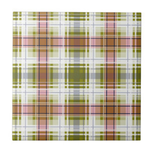 Seamless chequered plaid lined abstract pattern gr ceramic tile