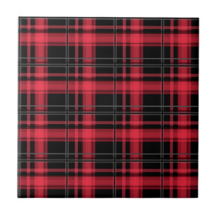 Seamless chequered plaid tartan lined striped patt ceramic tile