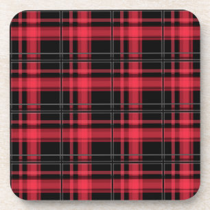 Seamless chequered plaid tartan lined striped patt coaster