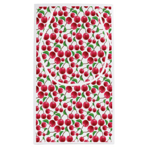Seamless Cherry Pattern Gift Bag