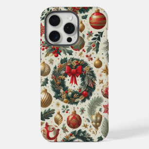 Seamless Christmas Decoration iPhone 15 Pro Max Case