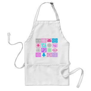 Seamless Christmas elements geometrical snowflake Standard Apron